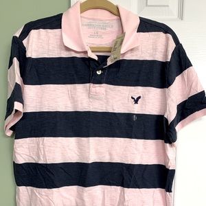 Mens American Eagle Striped Polo- NWT!